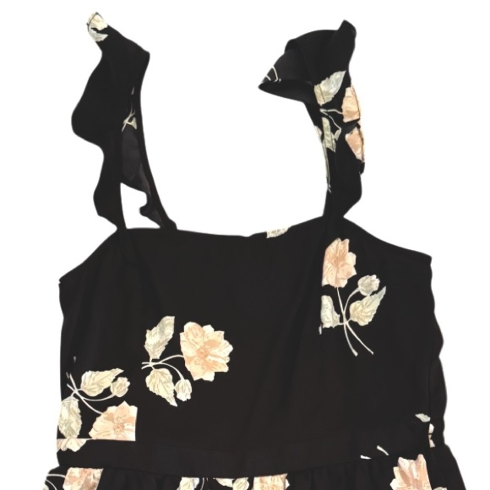 Saltwater Luxe Lightweight Romper Shorts Playsuit, Black/White, Size S - Picture 9 of 13